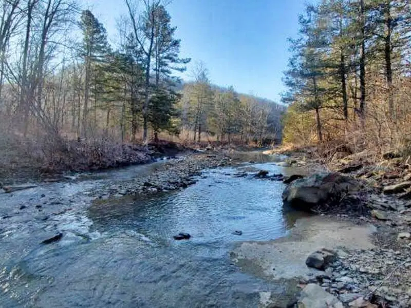 Ice Blue Swimming HoleArkansas Boondocking Spot