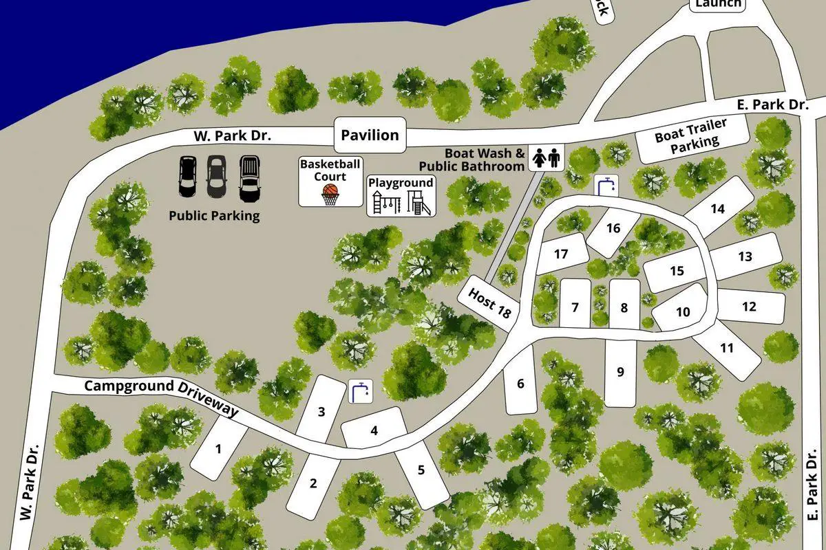Bates Township Park Campground in Iron River, MI