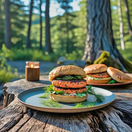 Salmon Burgers with Dill Recipe